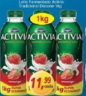 Supermercados Guanabara Leite Fermentado Activia Tradicional Danone 1kg oferta