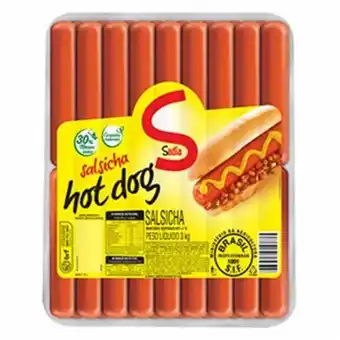X Supermercados Salsicha sadia hot dog 3kg oferta