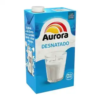 Leite uht desnatado aurora 1l