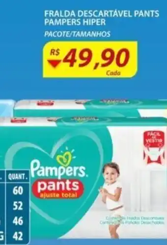 Assaí Atacadista Fralda Descartavel Pants Pampers Hiper oferta