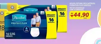 Assaí Atacadista Roupa Intima Descartavel Plenitud Unissex Plus oferta