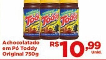 Tatico Achocolatado em po Toddy Original 750g oferta