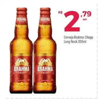 Brasão Supermercados Cerveja Brahma Chopp Long Neck 355ml oferta