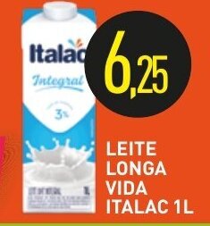 Calvo Atacadista Leite Longa Vida Italac 1L oferta