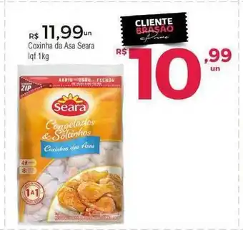Brasão Supermercados Coxinha Da Asa Seara 1kg oferta