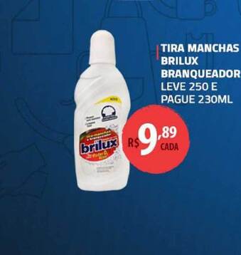 Extrabom Supermercados Tira Manchas Brilux Branqueador Leve 250 E Pague 230ml oferta