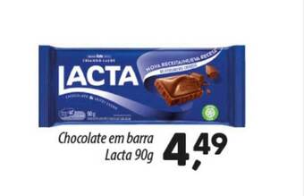 Asun Chocolate em barra lacta oferta