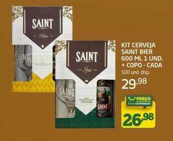 Cooper Kit cerveja saint bier + copo cada oferta