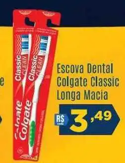 Escova dental colgate classic longa macia