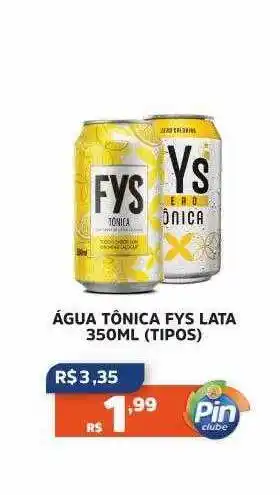 Agua tônica fys lata