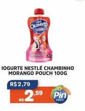 Pinheiro Supermercado Iogurte nestlé chambinho morango oferta