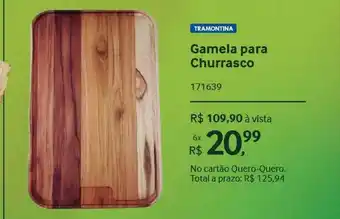 Quero Quero Gamela pra churrasco tramontina oferta