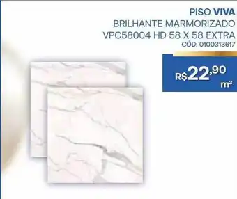 Piso viva brilhante marmorizado
