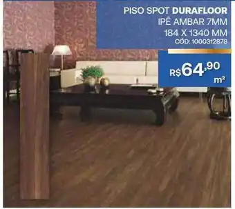 Piso spot durafloor ipê ambar 7mm