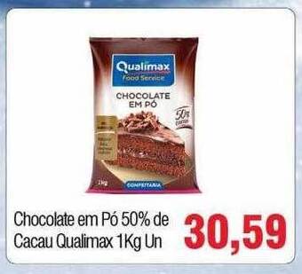 Spani Atacadista Chocolate em pó 50% de cacau qualimax oferta