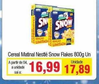 Cereal matinal nestlé snow flakes