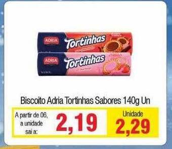 Spani Atacadista Biscoito adria tortinhas sabores oferta
