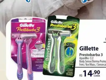 Tchê Farmácias Gillette prestobarba 3 oferta