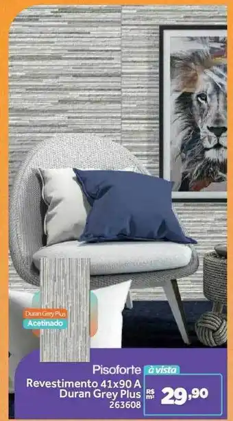 Pisoforte revestimento 41x90 a duran grey plus