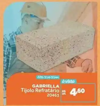 Gabriela tijolo refratário