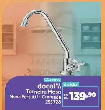 Docol torneira mesa nova pertutti cromada