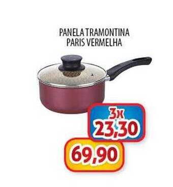 San Michel Supermercados Panela tramontina paris vermelha oferta