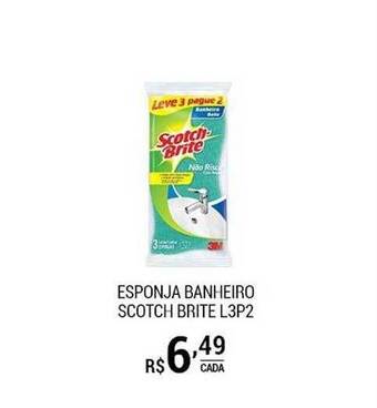 San Michel Supermercados Esponja banheiro scotch brite l3p2 oferta