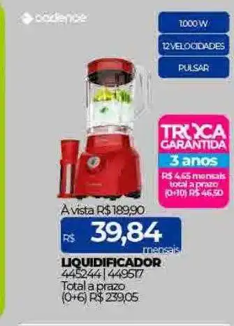 Lojas Certel Liquidificador oferta