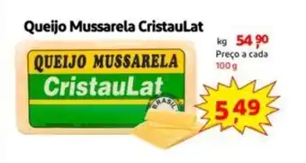 Supermercados Rena Queijo Mussarela Cristaulat oferta