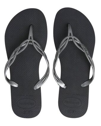 Riachuelo Chinelo tiras flash sweet havaianas - preto oferta