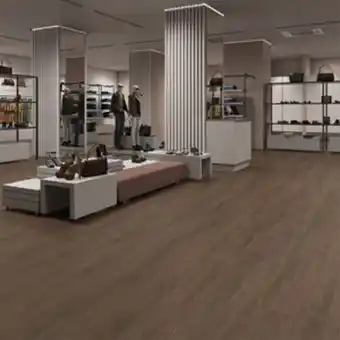 Piso laminado click space nogueira italiana 134x18,7cm m² durafloor