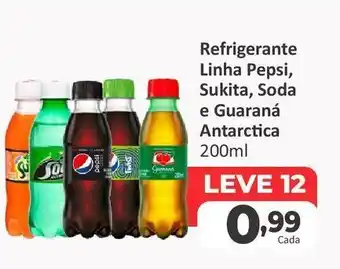 Peruzzo Refrigerante linha pepsi, sukita, soda e guaraná antarctica 200ml oferta