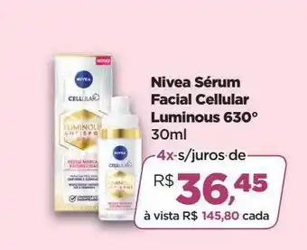 Nivea sérum facial cellular luminous 630°