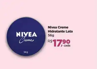 Farmácias Nissei Nivea creme hidratante lata oferta