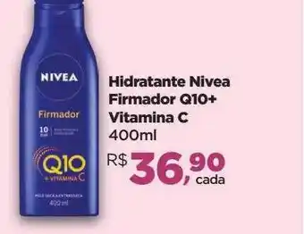 Farmácias Nissei Hidratante nivea firmador q10+ vitamina c oferta
