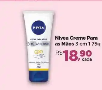 Farmácias Nissei Nivea creme para as mãos 3 em 1 oferta