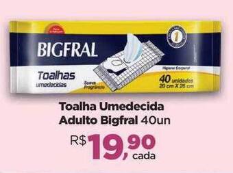 Toalha umedecida adulto bigfral