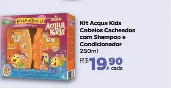 Farmácias Nissei Kit acqua kids cabelos cacheados com shampoo e condicionador oferta