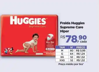 Farmácias Nissei Fralda huggies supreme care hiper oferta
