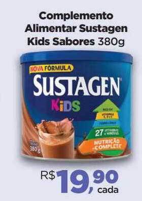 Farmácias Nissei Complemento alimentar sustagen kids sabores oferta
