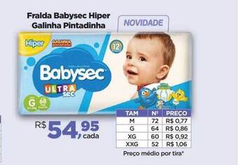 Fralda babysec hiper galinha pintadinha