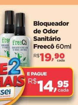 Farmácias Nissei Bloqueador de odor sanitário freecô oferta