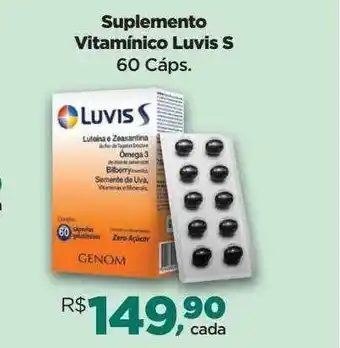 Suplemento vitamínico luvis s 60 cáps