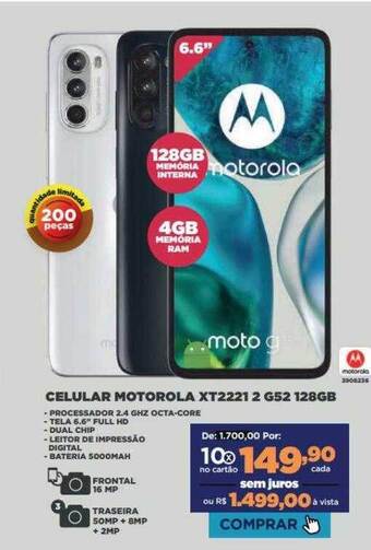 Móveis Simonetti Celular motorola xt2221 2 g52 128gb oferta