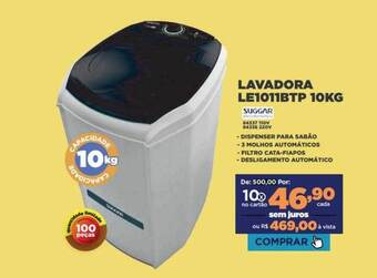 Móveis Simonetti Lavadora le1011btp 10kg suggar oferta