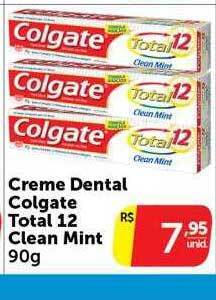 Creme dental colgate total 12 clean mint