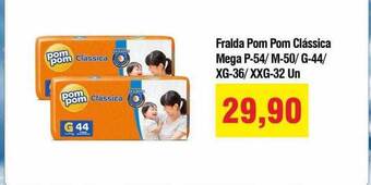 Fralda pom pom clássica mega