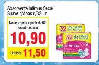 Spani Atacadista Absorvente intimus seca suave c abas oferta
