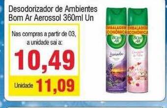 Spani Atacadista Desodorizador de ambientes bom ar aerossol oferta