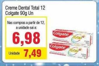 Spani Atacadista Creme dental total 12 colgate oferta
